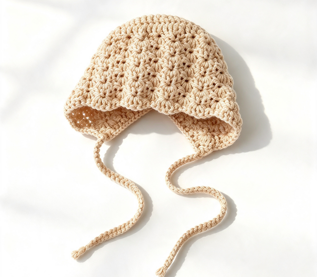 Vintage Pink Baby Bonnet - Newborn (0-3 Months)