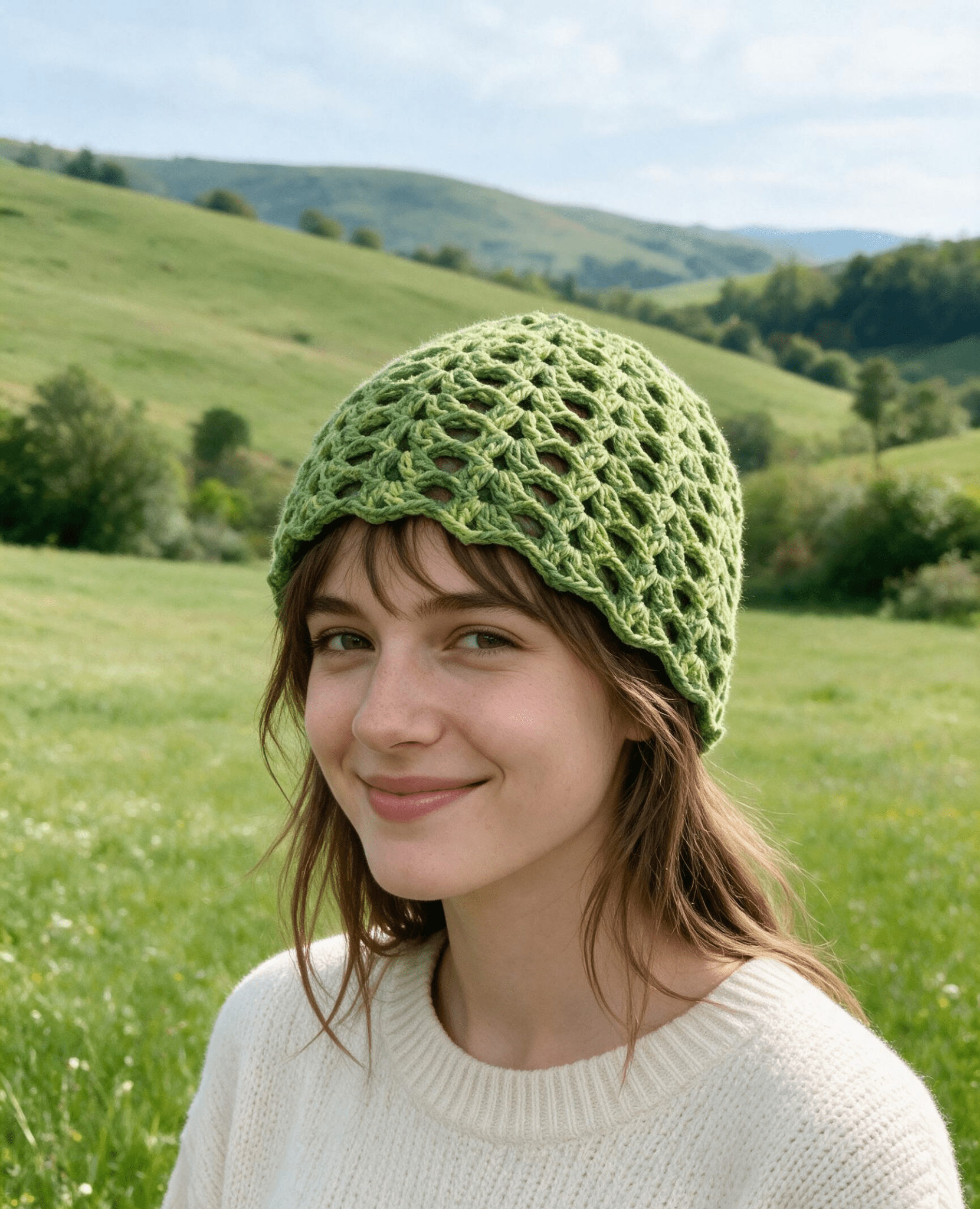 Lime Mix Beanie S — Handmade by Sarah Wadley Creations - Sarah Wadley Creations