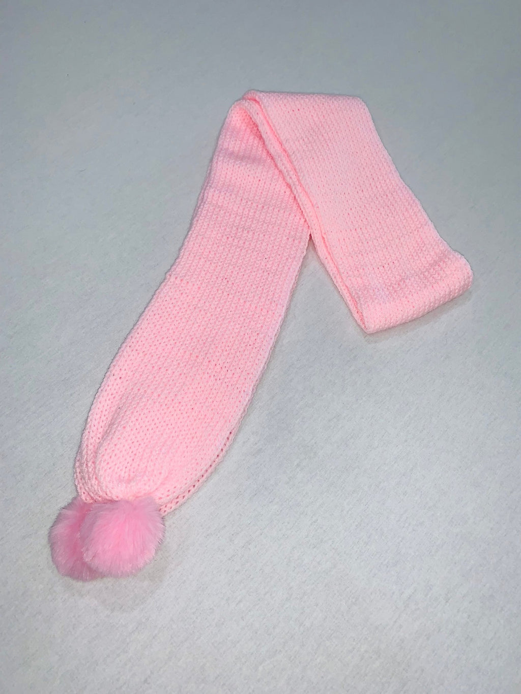 Pink Boho Pom Pom Scarf - Size M - Sarah Wadley Creations