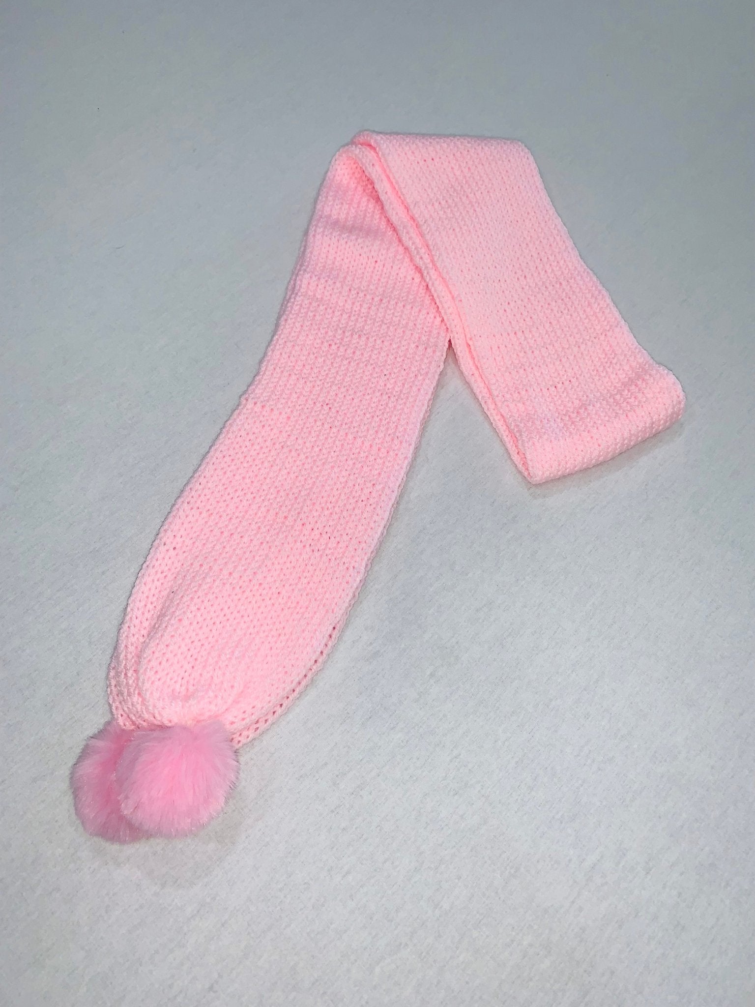 Pink Boho Pom Pom Scarf - Size M - Sarah Wadley Creations