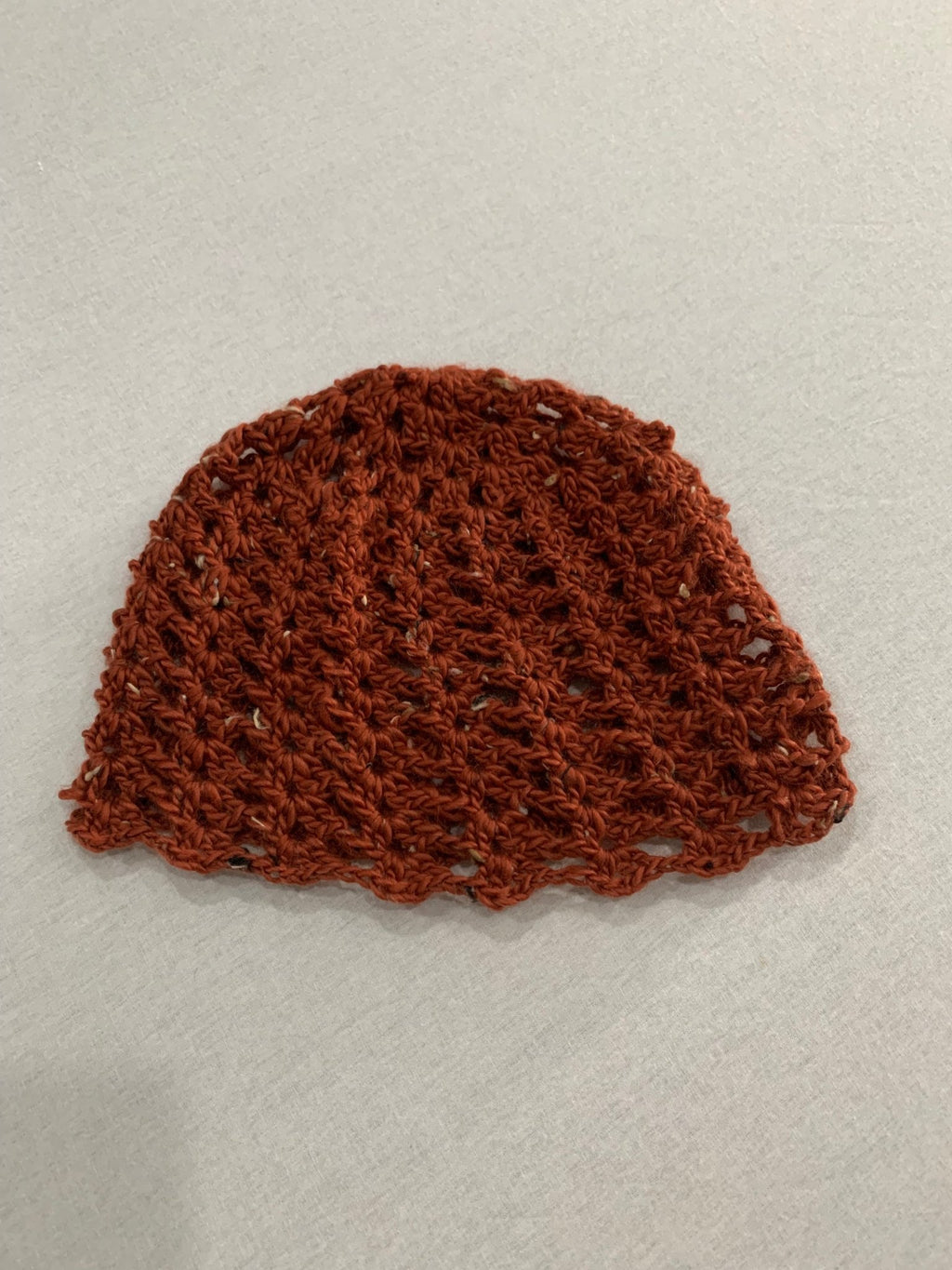 Rustic Brown Mohair Beanie - Handmade Soft Slightly Furry Knit - Sarah Wadley Creations